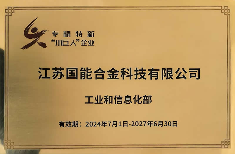 專(zhuān)精特新小巨人企業(yè)